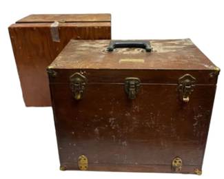 Two Wooden Tool Boxes