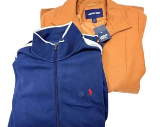 NWT Lands End Coat And Blue Polo Sweatshirt Sizes 16p XL
