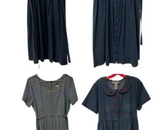 Two Erica Co More Floral Denim Dresses