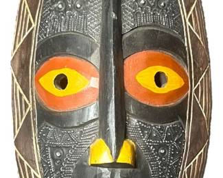 HandCarved African Tribal Wooden Mask