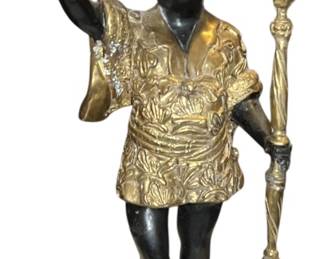 Vintage Blackamoor Torchbearer Statue I