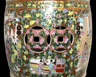 Famille Rose Barrel Seat I