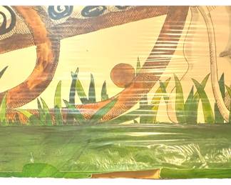 Whimsical Knitting Sheep Watercolor Art