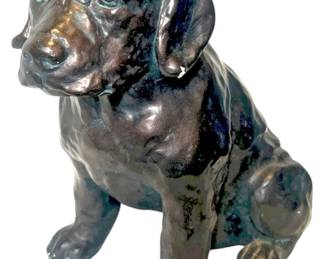 Bronze Puppy Sculpture