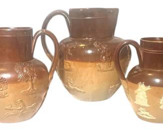 Doulton Lambeth England Stoneware Jug Set