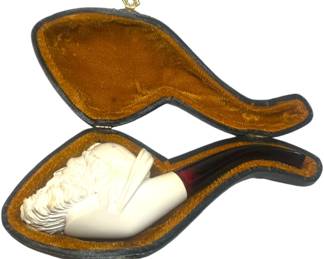 Vintage Meerschaum Pipe Pirate Head