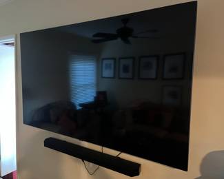 65" Smart TV with soundbar