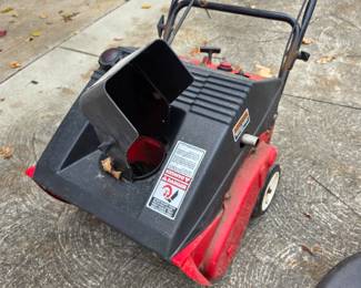 Started right up! Gas powered snow blower.