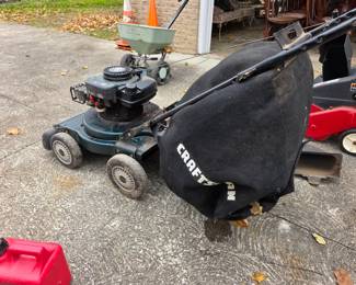 Started right up! Craftsman yard vacuum, chipper, shredder, blower. Built like a tank!