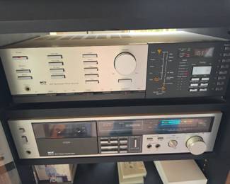 MCS 3237 Synthesized Stereo Receiver and tape player.