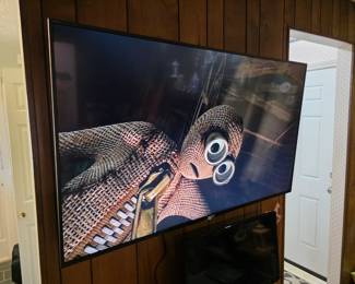 Sony android smart TV with wall mount.