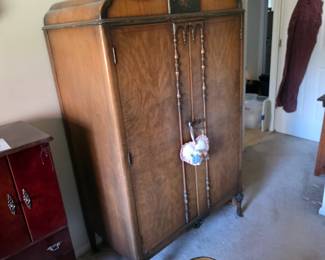 Antique Armoire wardrobe cabinet. Beautiful!