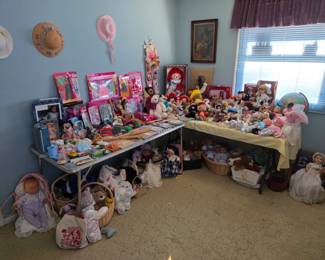 Vintage toys and dolls.