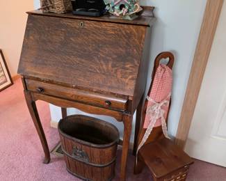 Antique secretary desk.