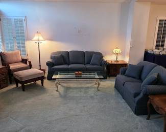 La-Z-Boy sofa and loveseat, Ethan Allen chair with ottoman