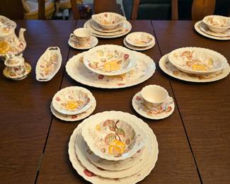 Gorgeous Vernon Rose china serving ware