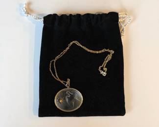 Lalique crystal necklace