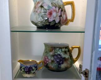 Limoges and Bavarian porcelain pottery