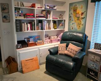 La-Z-Boy leather reclining rocking chair