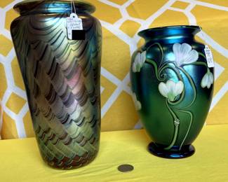 orient and flume vases, circa 1961 (left) and and 1983 (right)