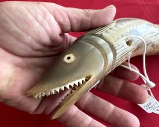 buffalo horn fish lure, as is