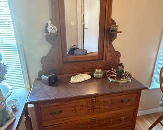 Antique Eastlake Dresser/Mirror