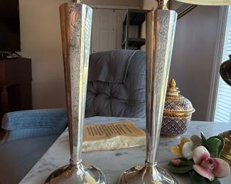 Sterling Candle Holders
