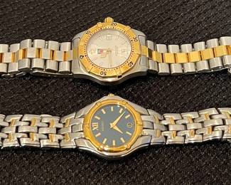 2 Mens Watches Seiko TAG Heuer