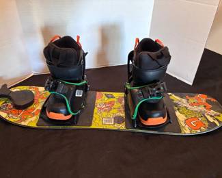 Burton Childrens Snowboard, Bindings, Boots
