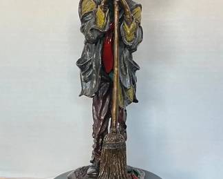 Emmett Kelly Sweeping Up Heavy Bronze Clown Sculpture Peter Apsit