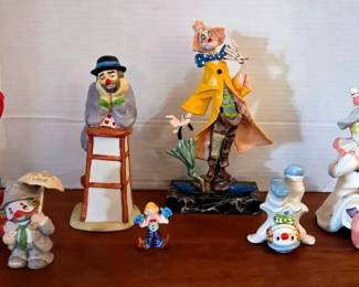 ClownsPorcelain Ceramic 1 Signed