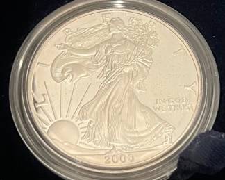 1oz 2000 Proof Silver Bullion Coin