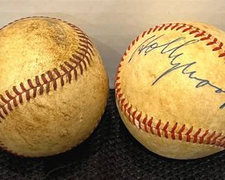 2 Rawlings Baseballs 1 Signed Hollywood
