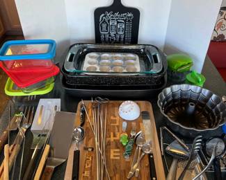 Kitchen Utensils, Bakeware, Cutting Boards More