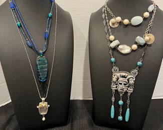 Blue Silver Tone Jewlelry Monet, Napier More