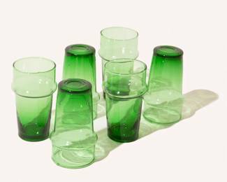 Voyage Web Product Water Glasses Palm Green