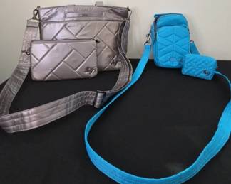 Teal And Silver LUG Bags