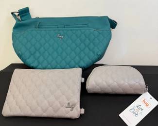 LUG Emerald Green And Grey Travel Bags