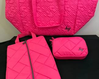 008 Never Used Trio of HOT Pink LUG Bags in Time for Gift Giving