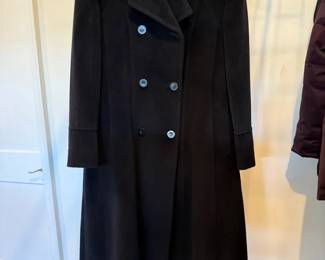 Size 12 Black Jones New York Winter Coat 54inches Long