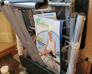 Lots of exercise equipment