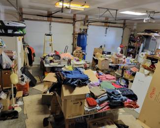 Garage view completely full