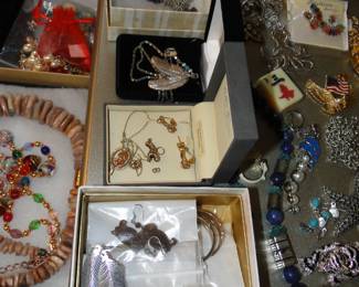 Lots of costume and Sterling Silver Jewelry