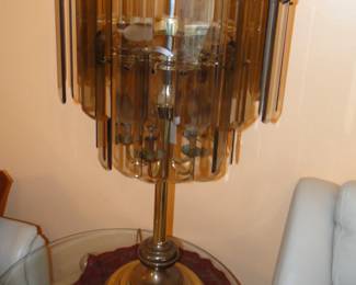 Glass Brass lamp