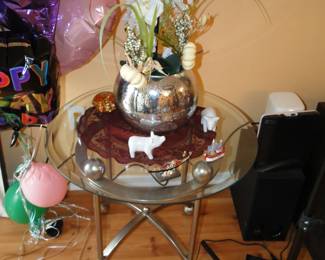 Chrome Side table two of these