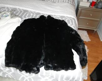 Rabbit fur coat