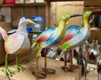 3 piece metal bird set