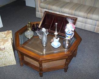 HEXAGONAL COFFEE TABLE & MISC.