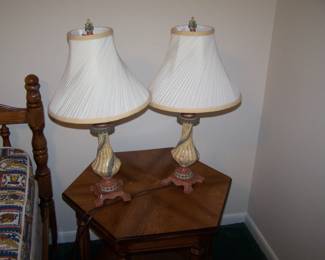 PAIR OF BOUDOIR LAMPS