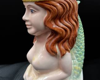 Ceramic Mermaid Pitcher 